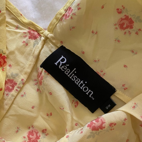 Realisation Par Isabelli Dress Silk Light Yellow Floral - Picture 5 of 5